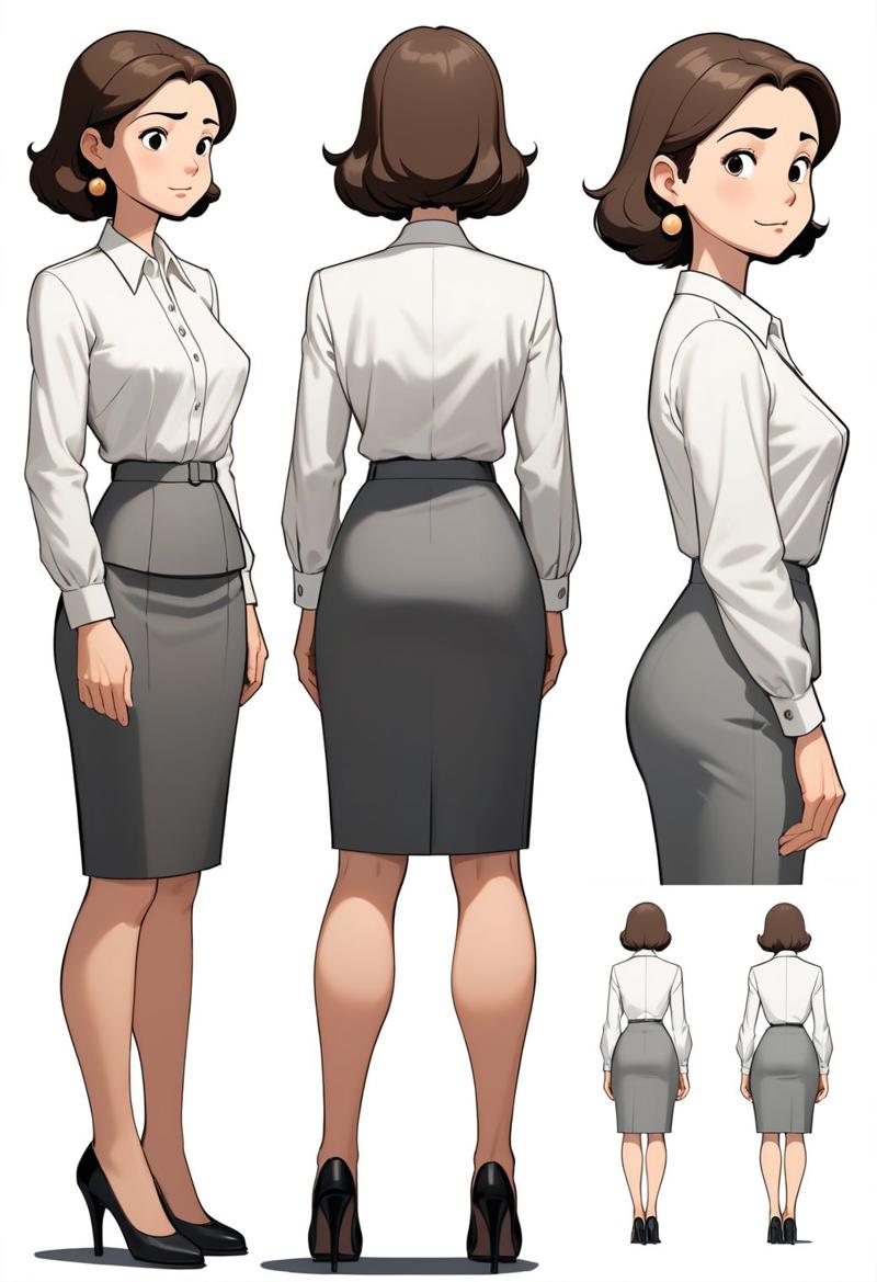 25566-627719283-cartoon secretary, masterpiece, best quality, perfect lighting, extremely detailed, reference sheet, simple white background, (t.jpg